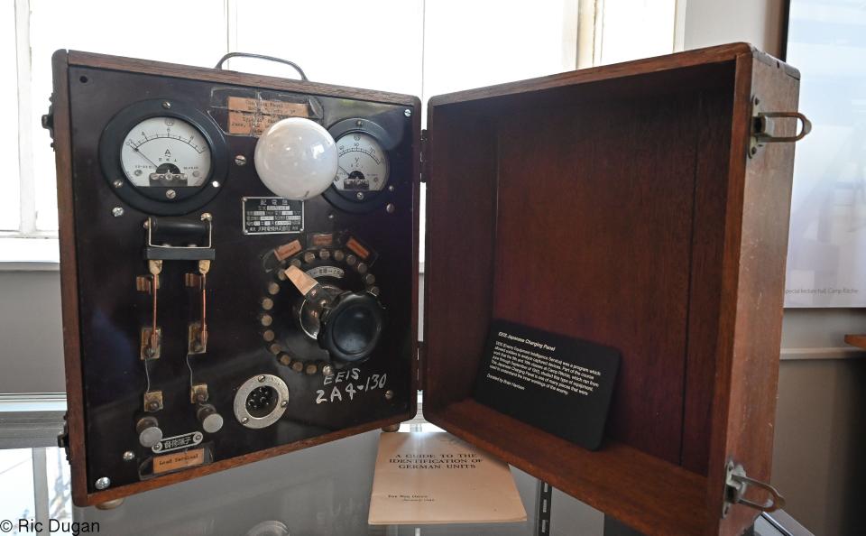 A Japanese charging panel which was used as a study tool for the Ritchie Boys.