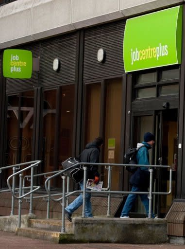 File picture shows a job centre in southeast England. The European Central Bank looks set to dig its heels in this week and refuse any more easy money for governments as the political resolve to rein in deficits shows signs of crumbling, analysts say