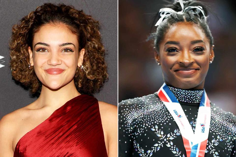 <p>Dia Dipasupil/Getty; Ezra Shaw/Getty</p> Laurie Hernandez and Simone Biles