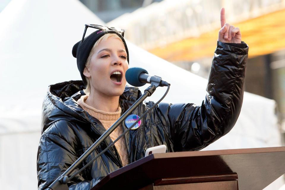 Halsey delivers powerful, personal poem about sexual abuse at Women's March