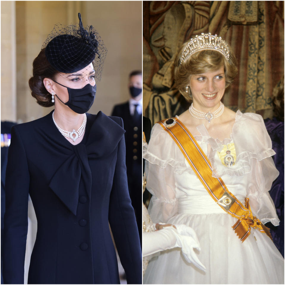 The Duchess of Cambridge and Diana, Princess of Wales