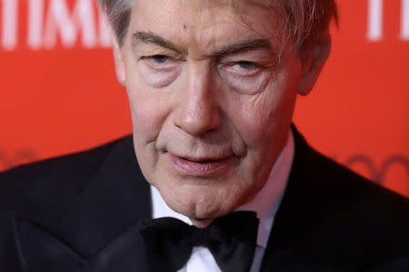 FILE PHOTO - TV host Charlie Rose arrives for the Time 100 Gala in the Manhattan borough of New York, New York, U.S. April 25, 2017. REUTERS/Carlo Allegri/File Picture