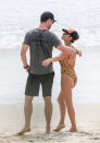 <p>Chris Hemsworth and Elsa Pataky hit the beach in Byron Bay. </p>