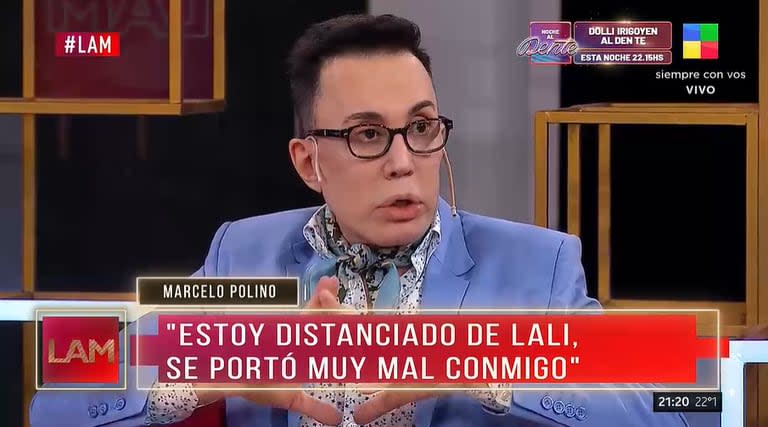 Marcelo Polino apuntó contra Lali Espósito (Foto: captura tv)