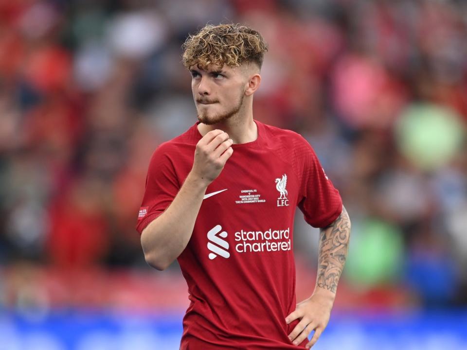 Harvey Elliott is set to start for Liverpool (The FA via Getty Images)