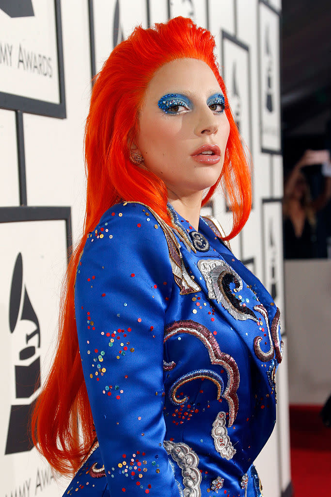 Lady Gaga at the 58th Annual Grammy Awards in 2016. (Photo: Getty)