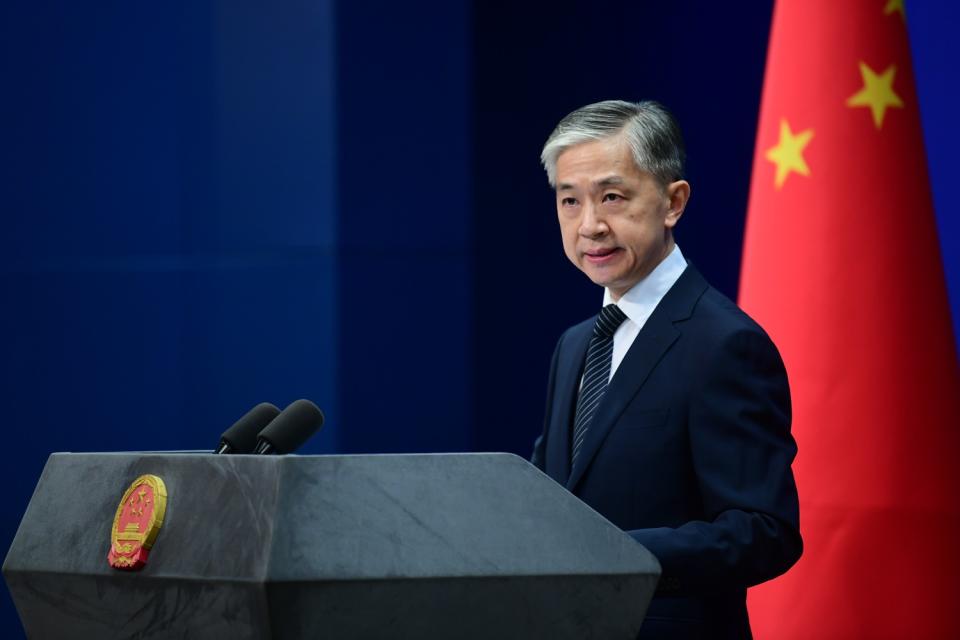 汪文斌表示「日美合謀上演詆毀中國大陸形象、干涉中國大陸內政、打壓中國發展的鬧劇，既十分虛偽，也十分危險。」