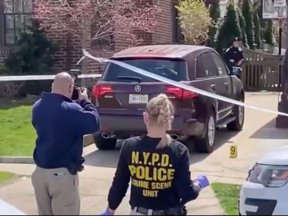 Police discovered the body of Orsolya Gaal in a hockey bag in a Queens, New York, park on Saturday, 16 April 2022. (NBC New York screengrab)