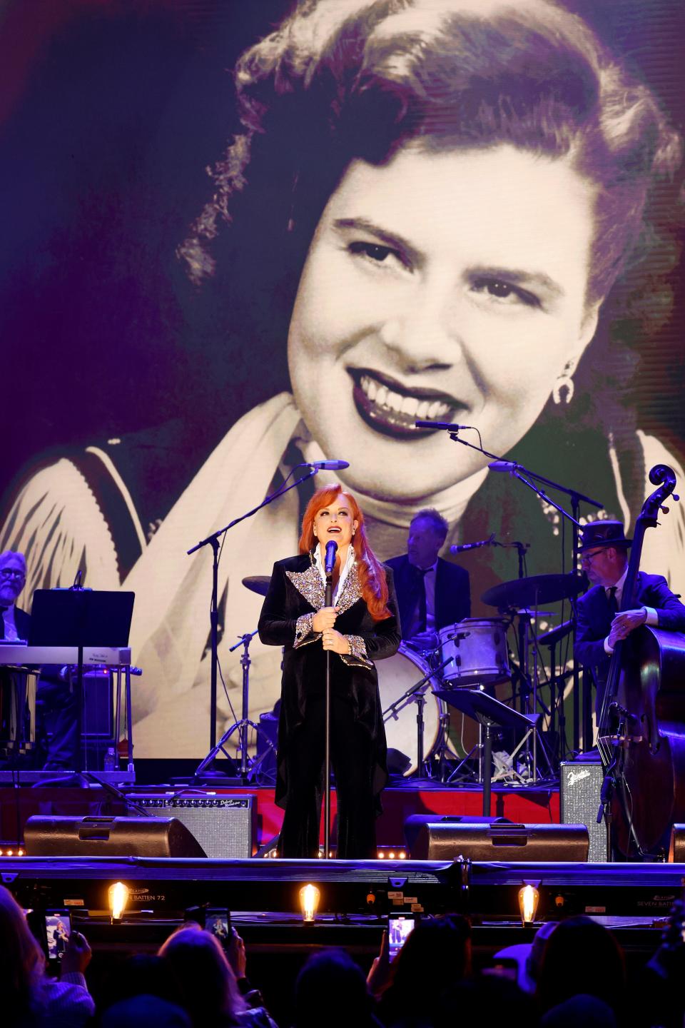 Wynonna performs onstage during Walkin' After Midnight: The Music Of Patsy Cline at Ryman Auditorium on April 22, 2024 in Nashville, Tennessee.