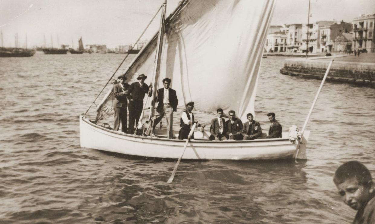 Jewish youth on a sailboat in Salonika harbor, 1929, <a href="https://collections.ushmm.org/search/catalog/pa1119058" rel="nofollow noopener" target="_blank" data-ylk="slk:United States Holocaust Memorial Museum, courtesy of Gabriel Albocher;elm:context_link;itc:0;sec:content-canvas" class="link ">United States Holocaust Memorial Museum, courtesy of Gabriel Albocher</a>