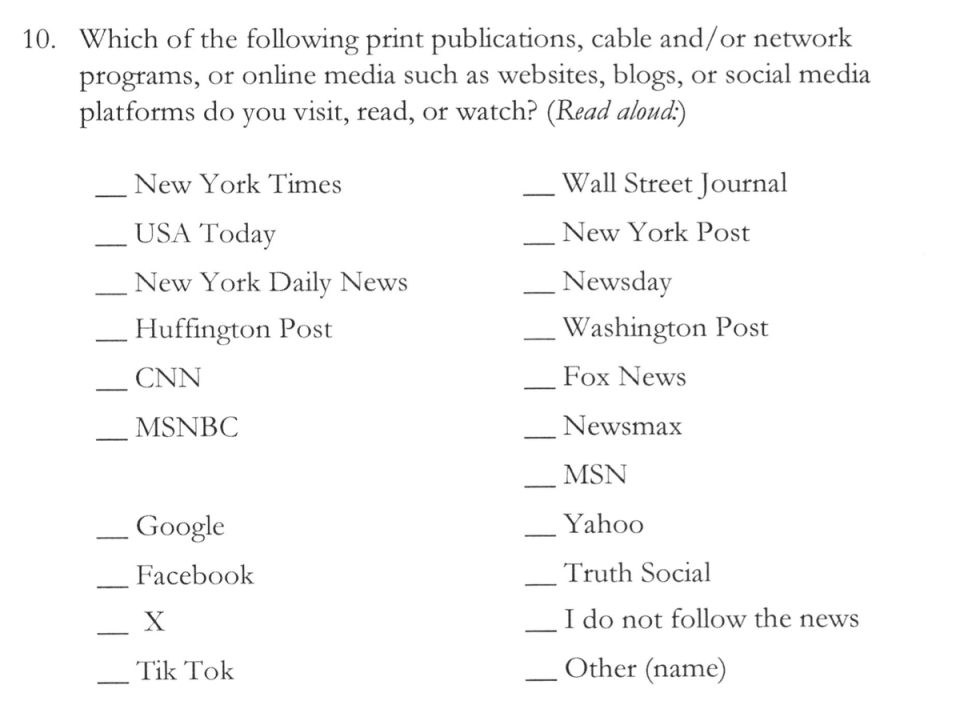 A 42-question jury survey will ask potential jurors in Donald Trump’s hush money case about their media diets. (New York Courts)