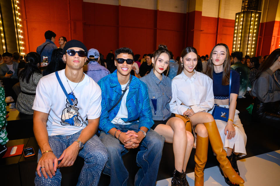 Front row: Ilhan Fandi, Iksan Fandi, Hannah Cheng-Bradshaw, Aimee Cheng-Bradshaw, Fiona Fussi (PHOTO: Louis Vuitton)