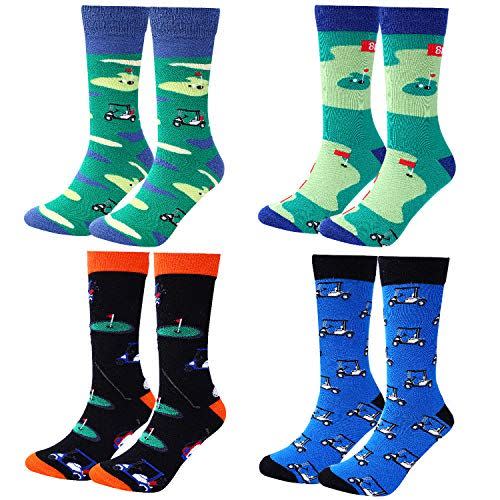 16) Novelty Golf Socks (4 Pairs)