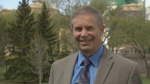 Paul Hinman, interim leader of the Wildrose Independence Party of Alberta, hopes his party can capitalize on the UCP troubles.  (Trevor Wilson/CBC - image credit)
