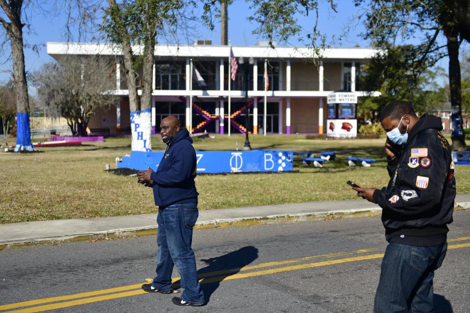 Edward Waters University officials swept the Jacksonville campus on Feb. 1, 2022 after the Jacksonville Sheriff's Office informed them about a bomb threat. The search did not turn up any explosives. Other historically Black colleges and universities also had been targeted by threats.
