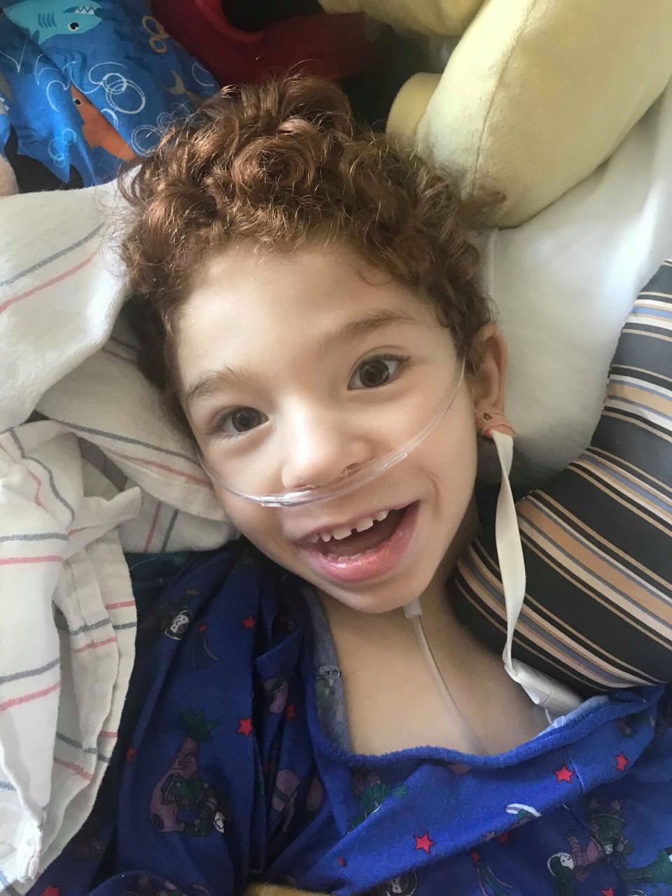 Noah Jakeman is recovering in the ICU of Phoenix Children's Hospital. (Photo: Alex Jakeman)