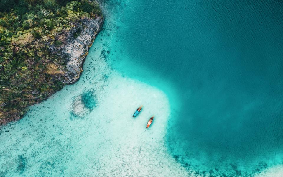 boats near koh phi phi - iStock