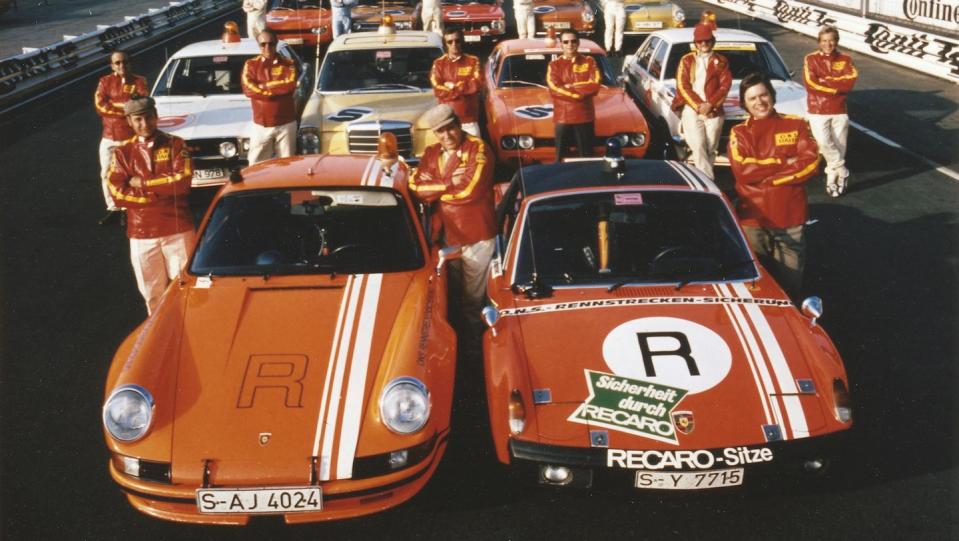 <p>Here's the car next to a 1973 Porsche Carrera RSR 2.8, which competed in the series that year. </p>