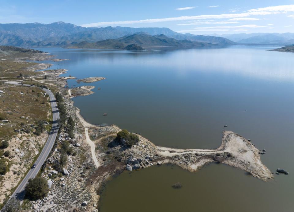 Isabella Lake as seen from Wofford Heights.