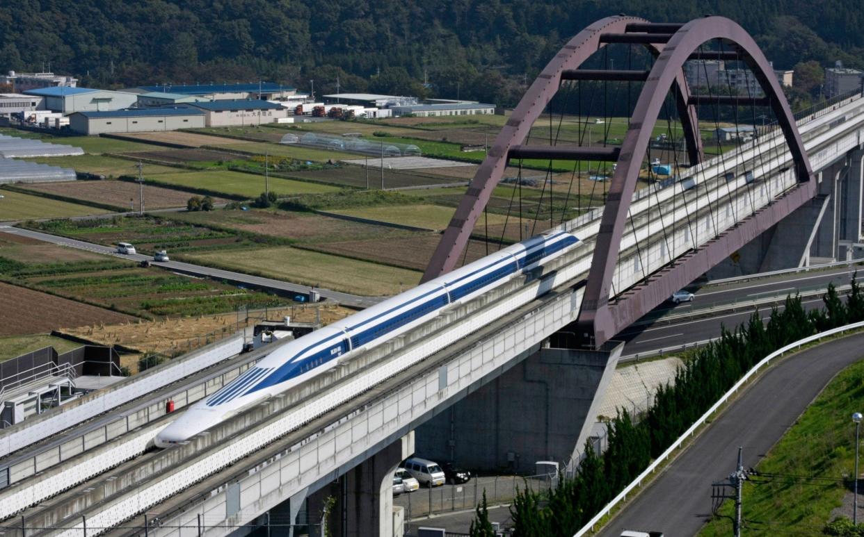 Japan's Chūō Shinkansen will use the advanced "maglev" technology, which propels trains by electromagnetic force