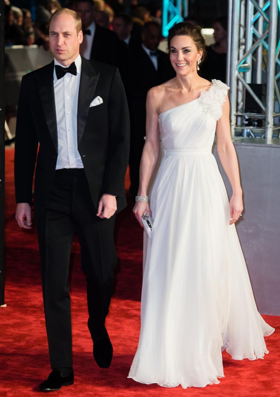 Prince William, Duke of Cambridge and Catherine, Duchess of Cambridge attends the EE British Academy Film Awards