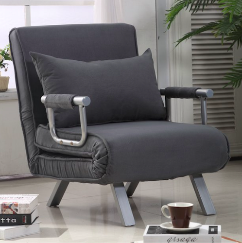 HomCom Folding Convertible Sleeper Bed Chair