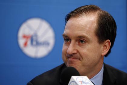 Sixers general manager Sam Hinkie had the third pick in the 2014 NBA draft. (AP)