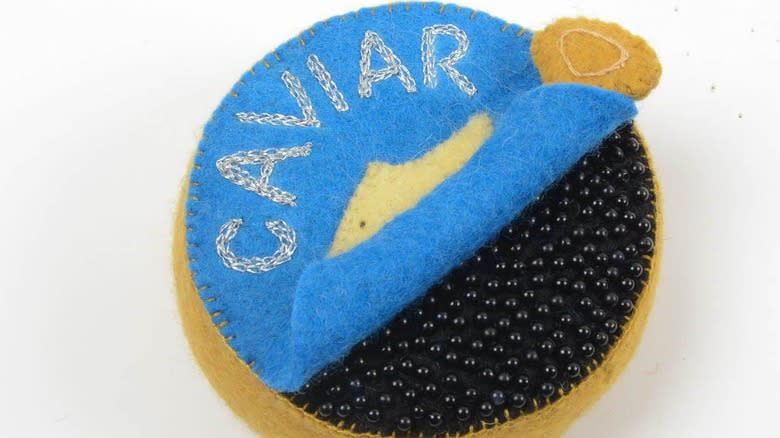 Craftspring Caviar Tin Felt Ornament