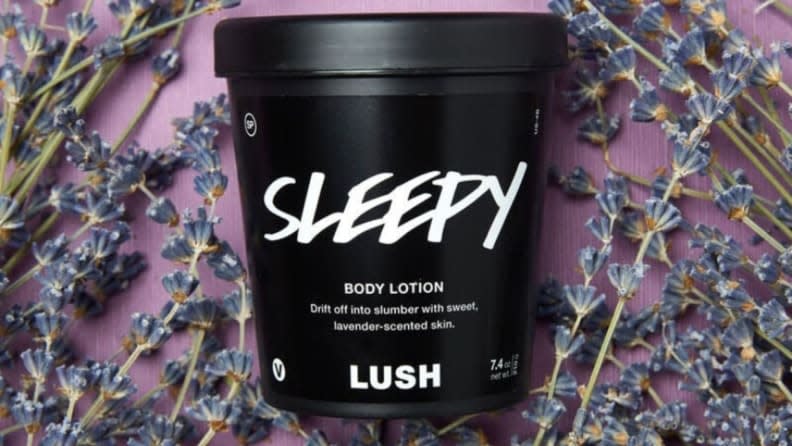 Lush's Sleepy lotion contains oatmeal.