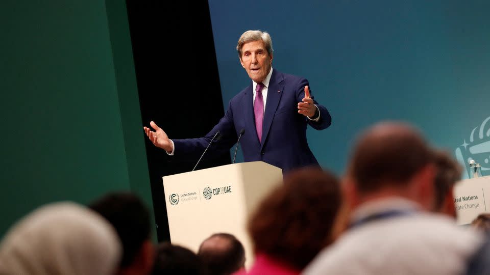 US Special Presidential Envoy for Climate John Kerry at the COP28 climate conference in Dubai, United Arab Emirates, on December 6, 2023. - Thomas Mukoya/Reuters