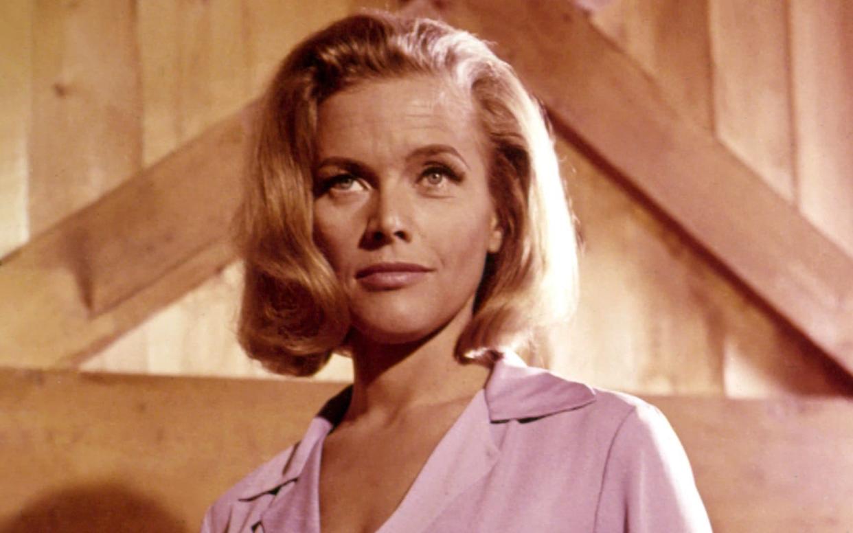 Honor Blackman as Pussy Galore in Goldfinger - Everett Collection/Rex Features