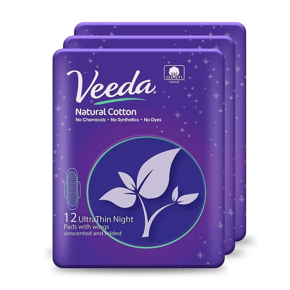 4) Veeda Ultra Thin Super Absorbent Night Pads (Pack of 3)