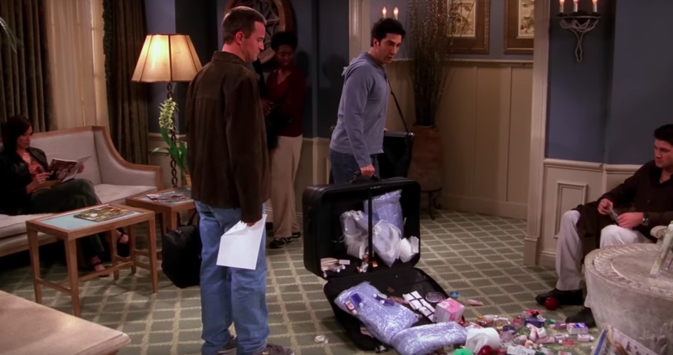 You don’t want to have a packing nightmare like Ross and Chandler. Source: Warner Bros
