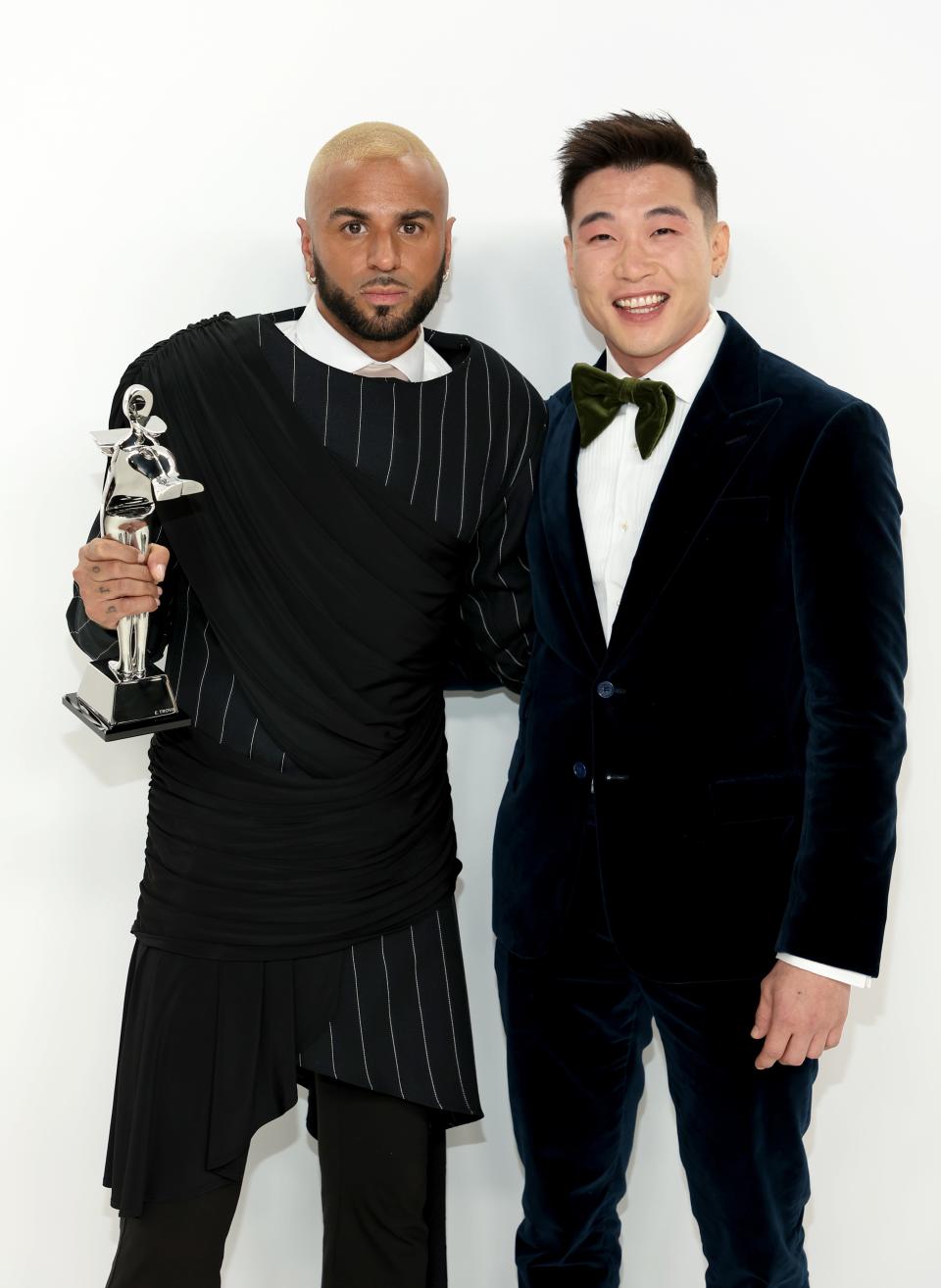 Raul Lopez and Joel Kim Booster attend the CFDA Fashion Awards at Casa Cipriani on Nov. 7, 2022, in New York City.