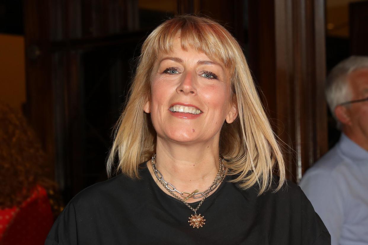 Fay Ripley attends Grease press night at Dominion Theatre in London, UK.