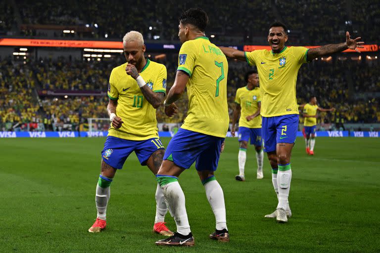 El brasileño Lucas Paqueta convirtió el cuarto gol de su selección ante Corea del Sur por los octavos de final