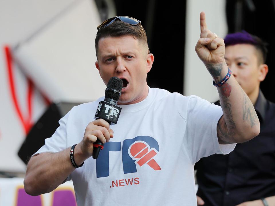 European elections: Tommy Robinson ‘standing as MEP for north-west England’