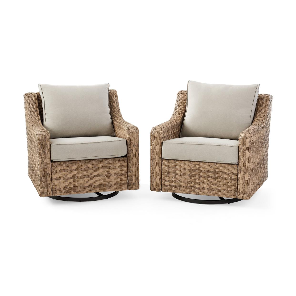 <p><a href="https://go.redirectingat.com?id=74968X1596630&url=https%3A%2F%2Fwww.walmart.com%2Fip%2FBetter-Homes-Gardens-River-Oaks-2-Piece-Swivel-Gliders-with-Patio-Covers%2F465984454&sref=https%3A%2F%2Fwww.popularmechanics.com%2Fhome%2Fa60481174%2Fpatio-furniture-sale-walmart-april-2024%2F" rel="nofollow noopener" target="_blank" data-ylk="slk:Shop Now;elm:context_link;itc:0;sec:content-canvas" class="link rapid-noclick-resp">Shop Now</a></p><p>2-Piece Swivel Gliders</p><p>walmart.com</p><p>$598.00</p>