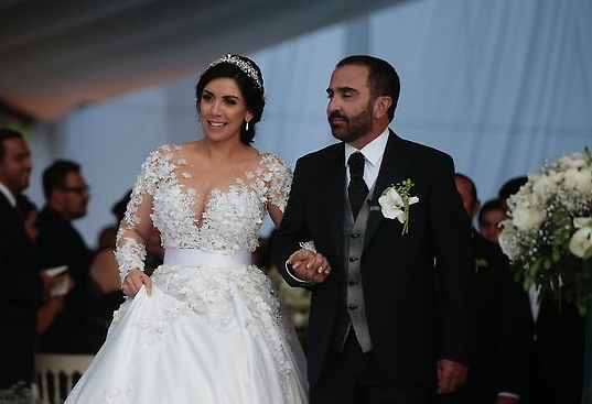 Karina Ortegón y Vicente Fernández Jr Boda / Cortesía 