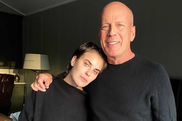 <p>Tallulah Willis/Instagram </p> Tallulah and Bruce Willis