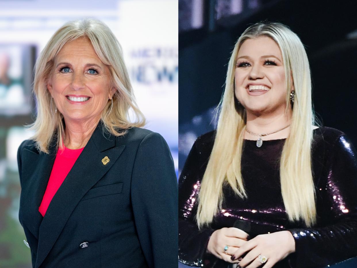 Jill Biden talks with Kelly Clarkson about divorce and offers some advice.