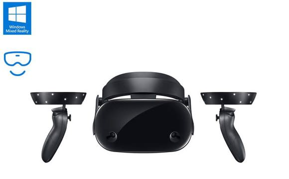 Samsung's Odyssey headset for Microsoft's Mixed Reality platform.