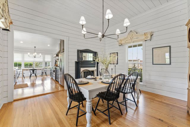 <p>Chase Tucker</p> The dining room in Chip and Joanna Gaines' Magnolia House