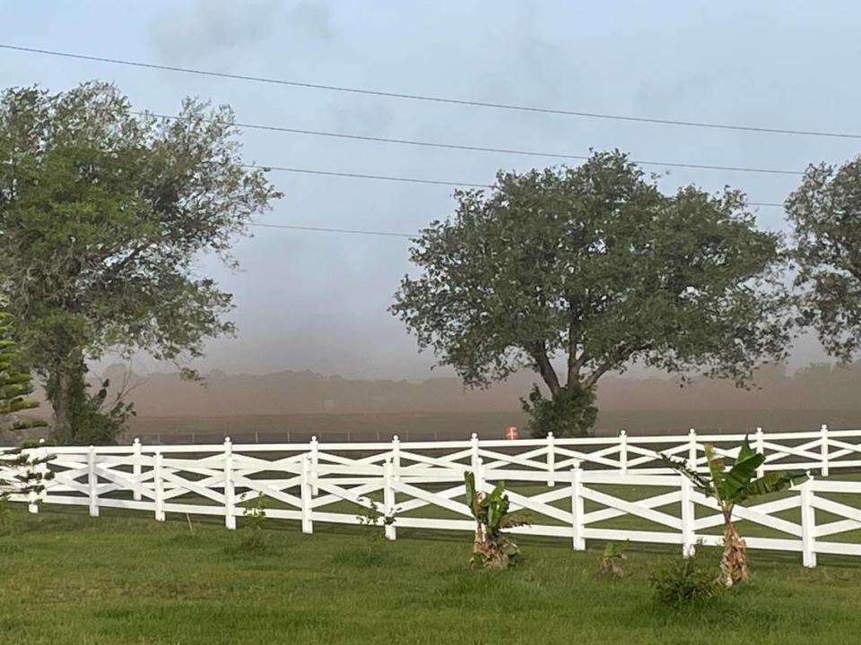 Foxbrook residents said dust from the Rye Ranch construction site is covering their homes. They also said the dust is making it hard to see while driving on County Road 675.