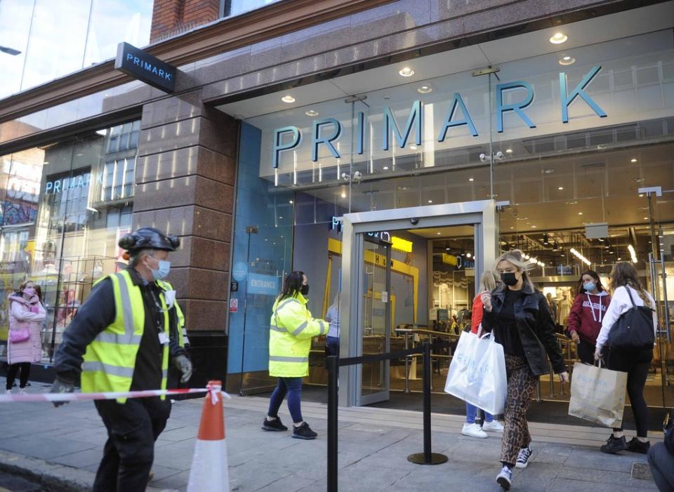 Primark is set to open more stores after a ‘good’ sales performance despite pandemic disruption (Mark Marlow/PA) (PA Archive)