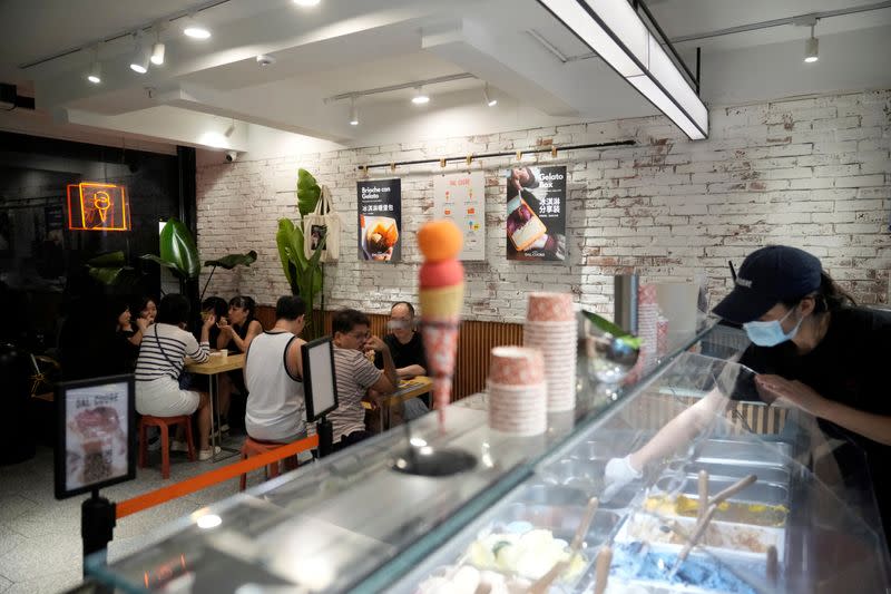 Ice cream store in Shanghai