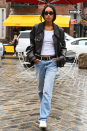 <p>Baggy jeans > low-waisted jeans. Trust me—and actress Laura Harrier—on this one! Even a basic white tank feels fashion-forward when styled with oversized denim. </p><p><em>Good American Good Skate, $149 </em></p><p><a class="link " href="https://go.redirectingat.com?id=74968X1596630&url=https%3A%2F%2Fwww.goodamerican.com%2Fproducts%2Fgood-slouch-indigo208&sref=https%3A%2F%2Fwww.cosmopolitan.com%2Fstyle-beauty%2Ffashion%2Fg41196528%2Fnew-york-fashion-week-street-style-spring-2023%2F" rel="nofollow noopener" target="_blank" data-ylk="slk:SHOP NOW;elm:context_link;itc:0;sec:content-canvas">SHOP NOW</a></p><p><em>J. Crew New Favorite Tank Top, $24.50</em></p><p><a class="link " href="https://go.redirectingat.com?id=74968X1596630&url=https%3A%2F%2Fwww.jcrew.com%2Fus%2Fp%2Fwomens%2Fcategories%2Fclothing%2Ft-shirts-and-tank-tops%2Ftanks-and-camis%2Fnew-favorite-tank-top-in-vintage-rib%2FBH925&sref=https%3A%2F%2Fwww.cosmopolitan.com%2Fstyle-beauty%2Ffashion%2Fg41196528%2Fnew-york-fashion-week-street-style-spring-2023%2F" rel="nofollow noopener" target="_blank" data-ylk="slk:SHOP NOW;elm:context_link;itc:0;sec:content-canvas">SHOP NOW</a></p><p><em>Topshop Oversize Biker Jacket, $104</em></p><p><a class="link " href="https://go.redirectingat.com?id=74968X1596630&url=https%3A%2F%2Fwww.nordstrom.com%2Fs%2Foversize-biker-jacket%2F7047890&sref=https%3A%2F%2Fwww.cosmopolitan.com%2Fstyle-beauty%2Ffashion%2Fg41196528%2Fnew-york-fashion-week-street-style-spring-2023%2F" rel="nofollow noopener" target="_blank" data-ylk="slk:SHOP NOW;elm:context_link;itc:0;sec:content-canvas">SHOP NOW</a></p>