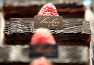 Pastries are displayed at Iginio Massari's new patisserie during the inauguration in downtown Milan, Italy, March 12, 2018. REUTERS/Stefano Rellandini