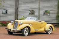 <p>As glamorous as any pre-war Alfa Romeo, Hispano-Suiza or Mercedes, Auburn’s straight eight series reached its lofty design zenith for the 1935 model year. Despite this achievement, Auburn ceased manufacture in 1937.</p>