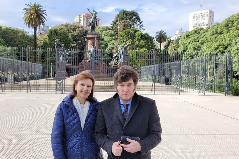 Javier Milei y Diana Mondino